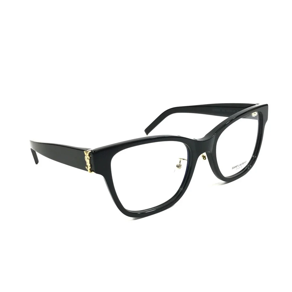 Saint Laurent Eyeglasses Frames SL M158/F 001 Shiny Black Cat Eye 54-19-145